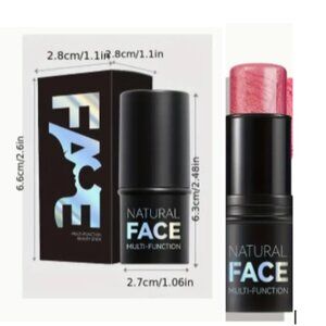 Pink blush stick shimmering